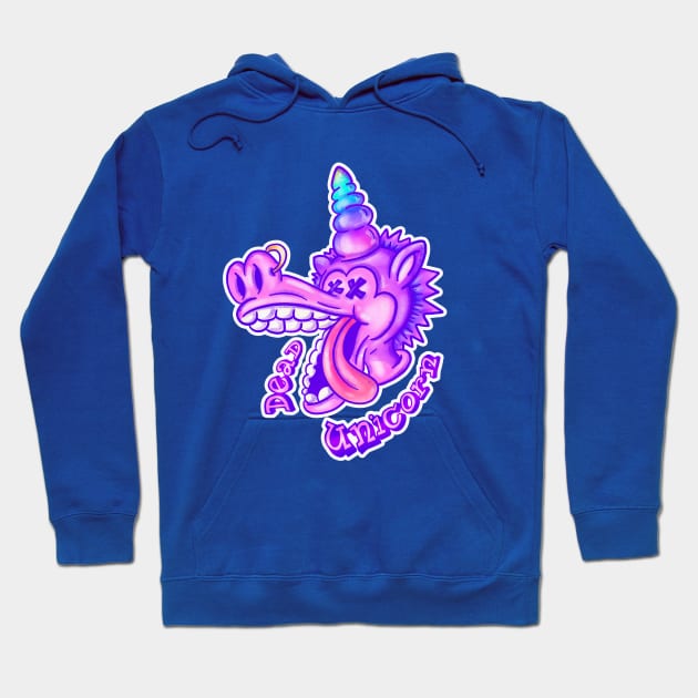 Dead Unicorn Hoodie by Sasshhaaaart